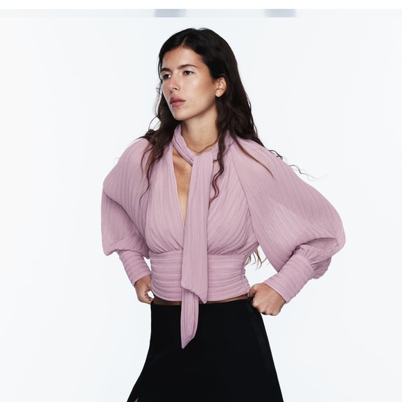 Zara Pink Blush Blouse - Picture 2 of 4